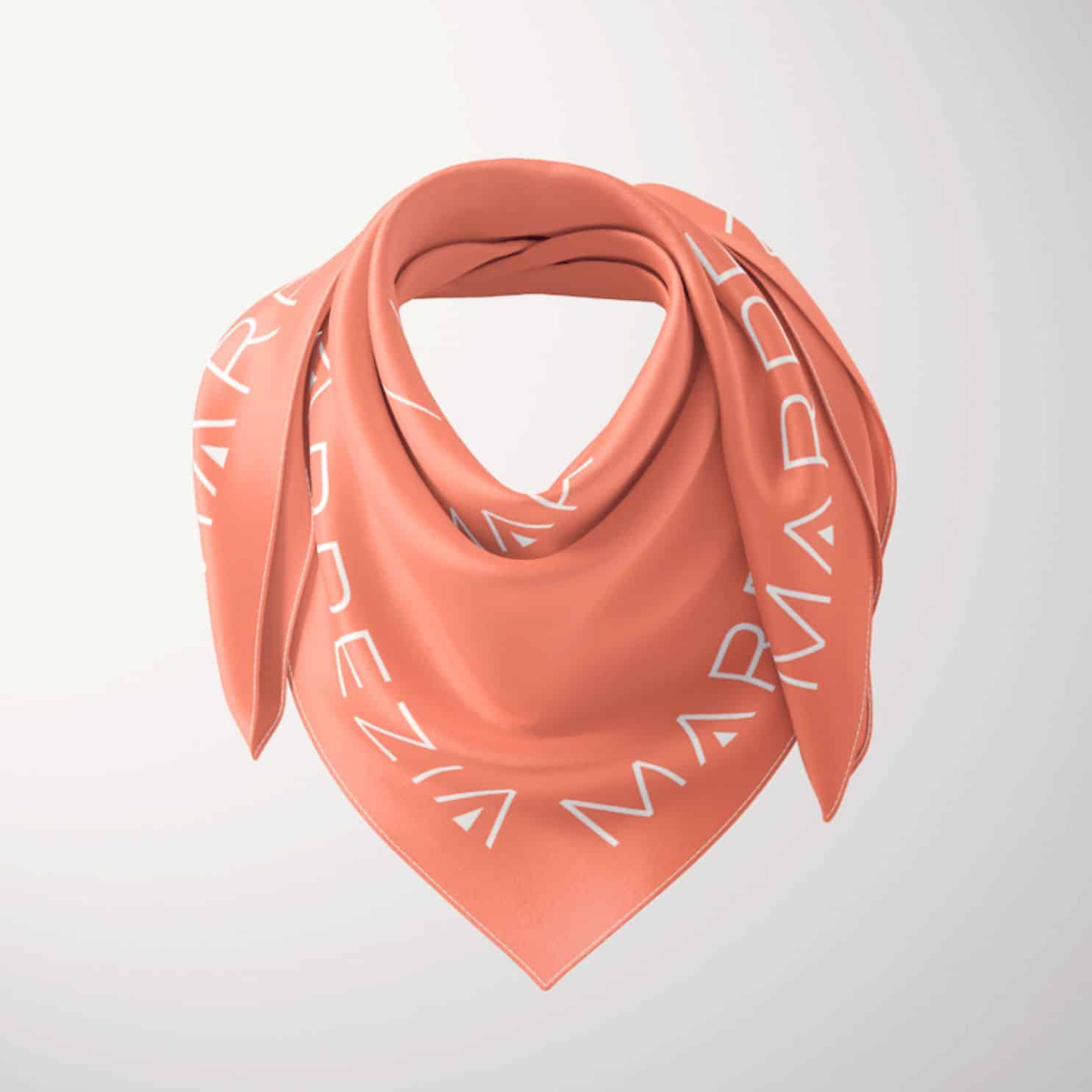 foulard-equitation-carre-de-soie-corail-papaya