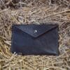 Pochette cuir noir