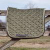 Velvet Khaki  Dressage Saddle Pad