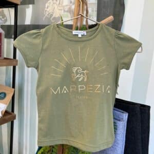 T-shirt coton fille vert