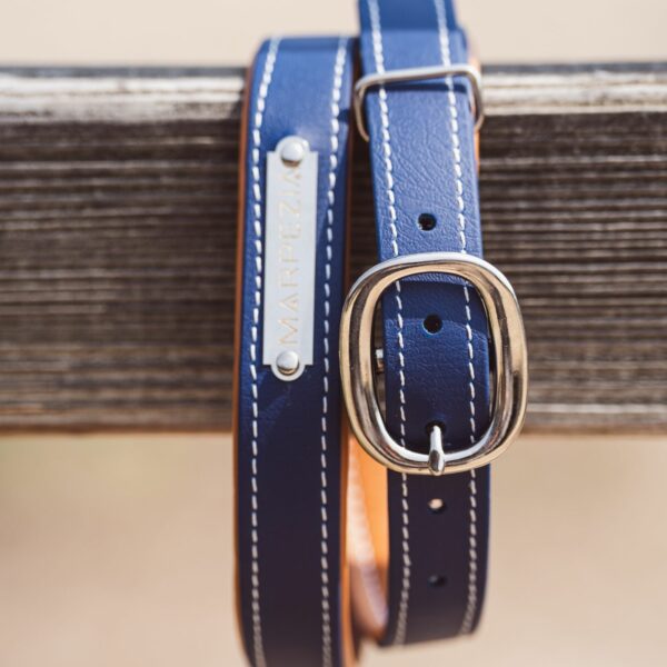 ceinture biothane bleu marine