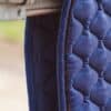 Velvet bleu dressage Saddle Pad