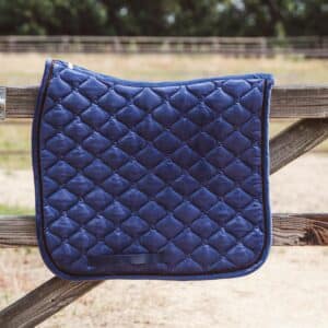 Velvet bleu dressage Saddle Pad